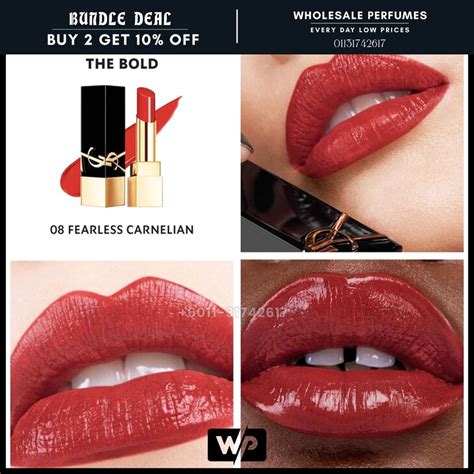 ysl fearless carnelian|The Bold High Pigment Lipstick – Satin Lipstick – YSL .